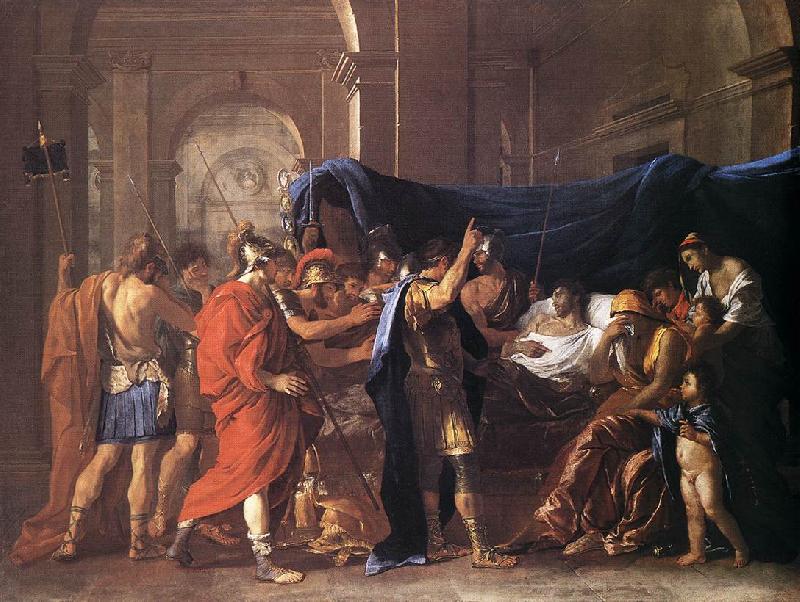 POUSSIN, Nicolas The Death of Germanicus af oil painting image
